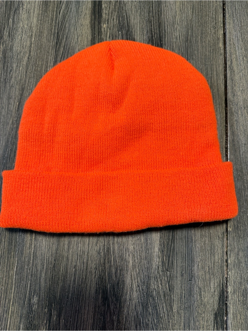 Mossy Oak Blaze Orange Cuffed Beanie Hat